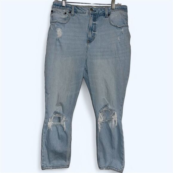 Abercrombie & Fitch Jeans The Skinny HIgh Rise Curve Love Size 30/10S short - Picture 1 of 4